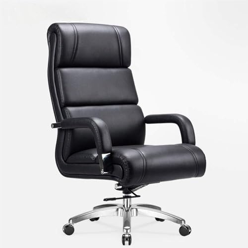 High Back Executive Leather Office Chair, Black