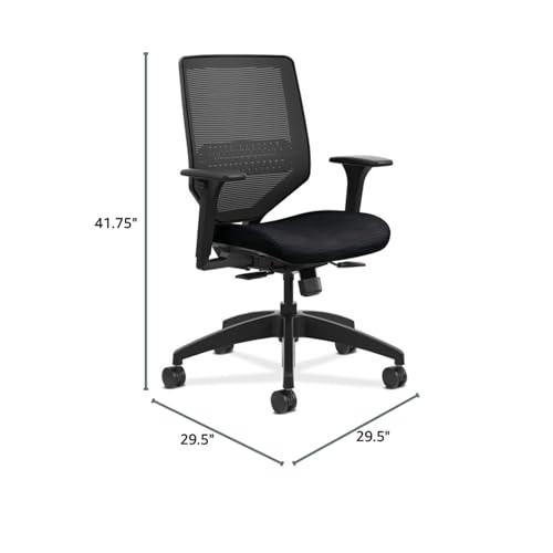 HON Solve Ergonomic Mesh Office Chair, Black