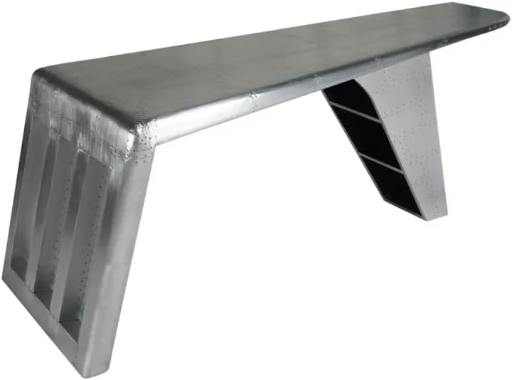 NauticalMart Aviator Spitfire Aluminum Desk