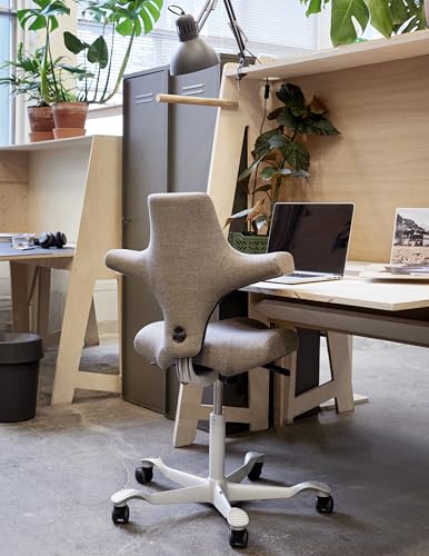 HAG Capisco Adjustable Desk Chair, Chestnut Brown