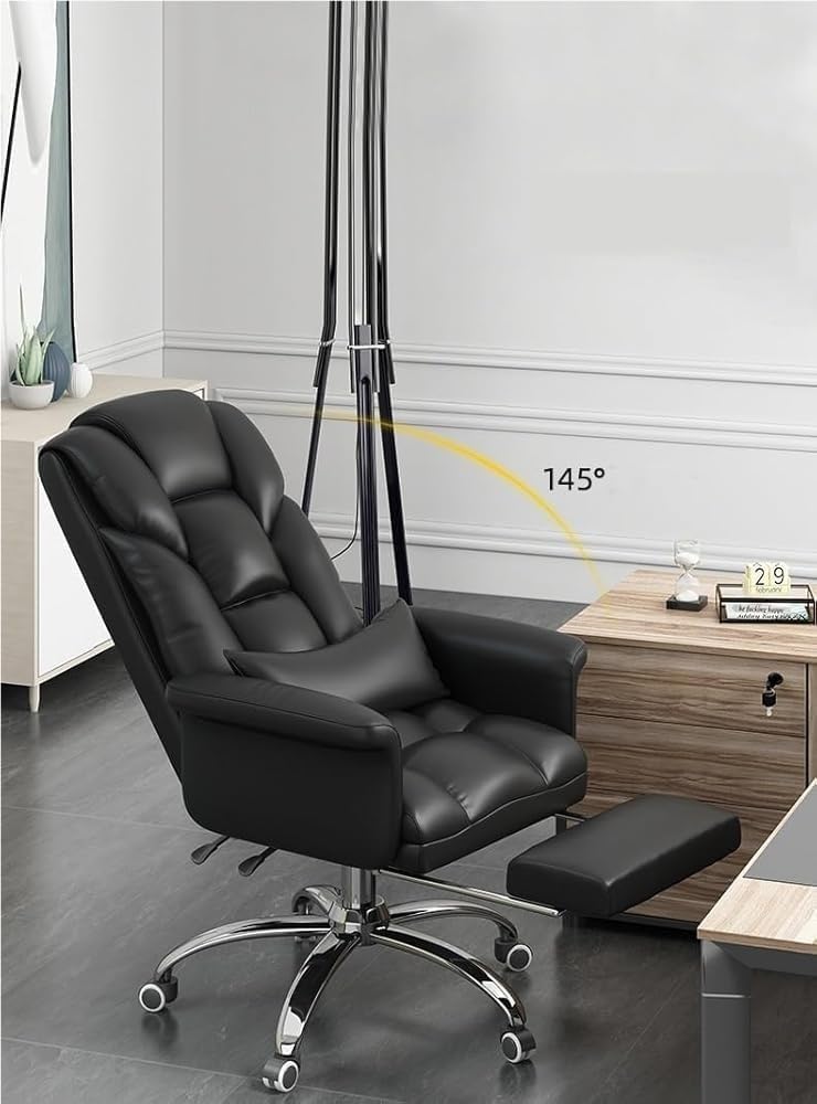 Reclining Executive Office Chair, Gray