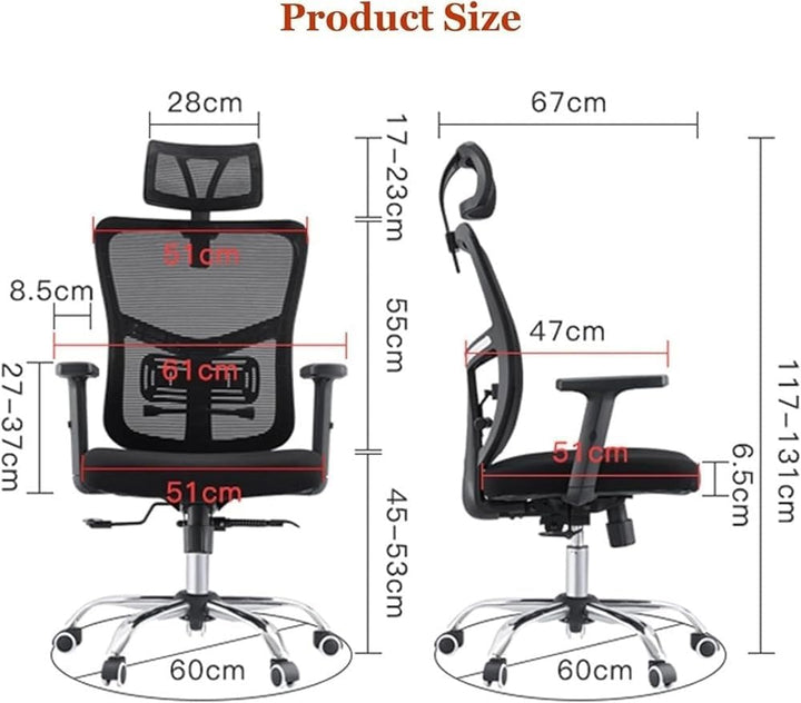Ergonomic Mesh High Back Office Chair with Headrest