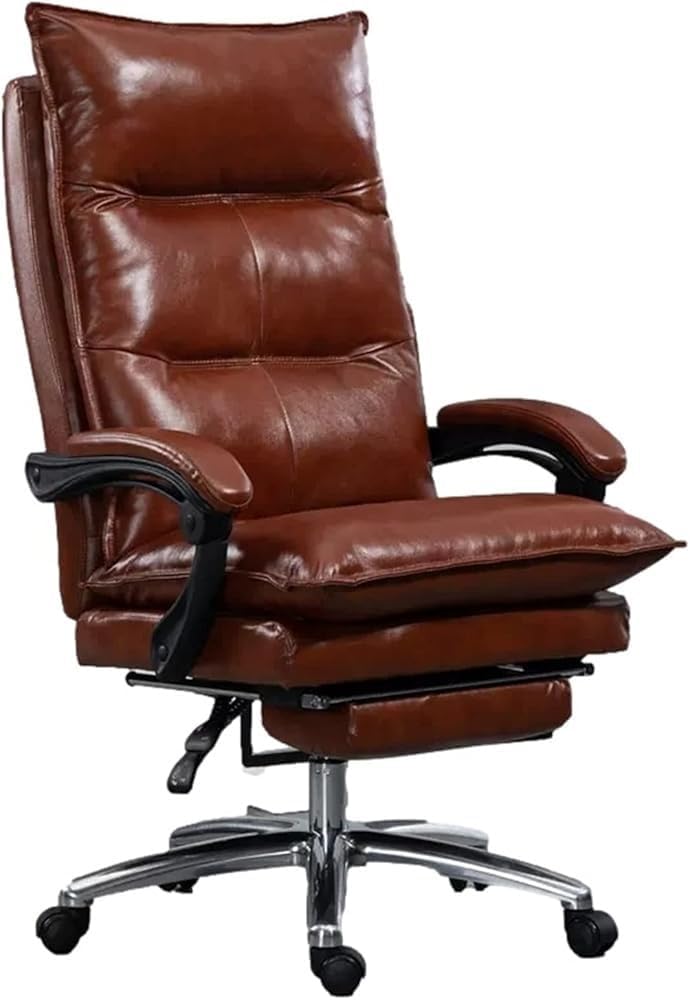 High Back Executive PU Leather Office Chair, Coffee