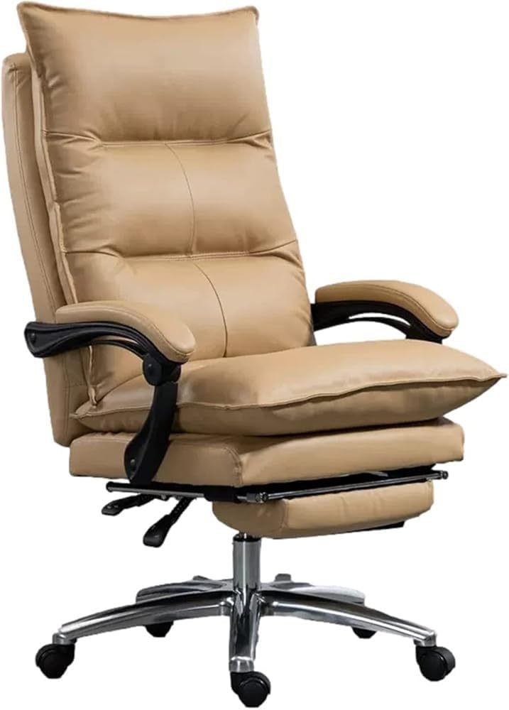 High Back Executive PU Leather Office Chair, Coffee