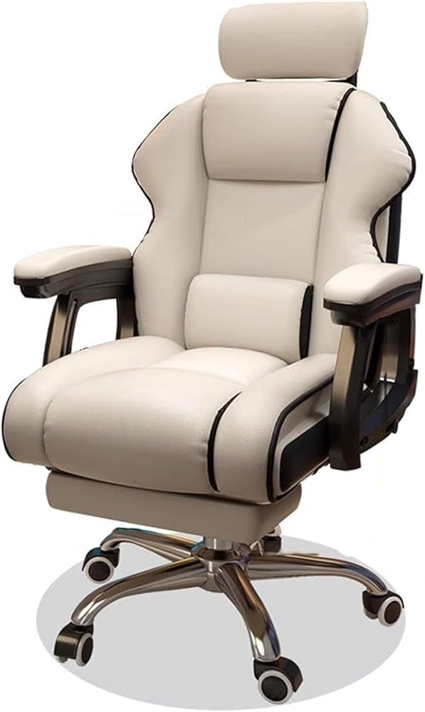 Ergonomic Executive Office Chair with Footrest, Black