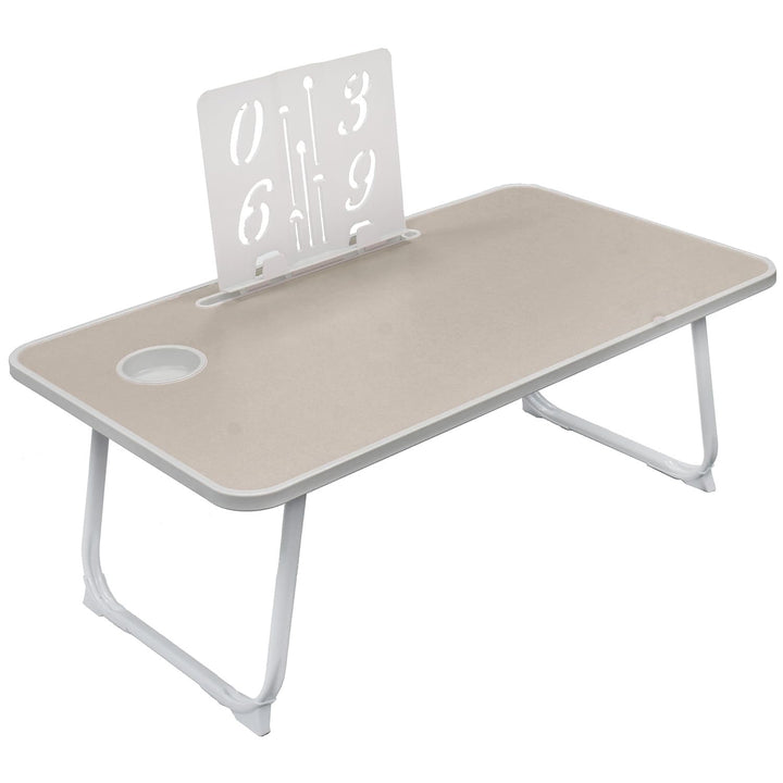 Extra Large 28"x16" Foldable Laptop Bed & Floor Table – Brown