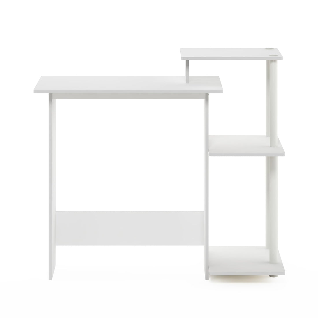 Furinno Compact Computer Desk, Walnut/Black
