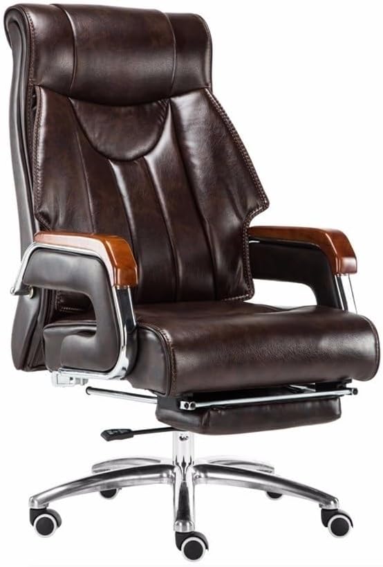 Executive PU Leather Office Chair with Footrest