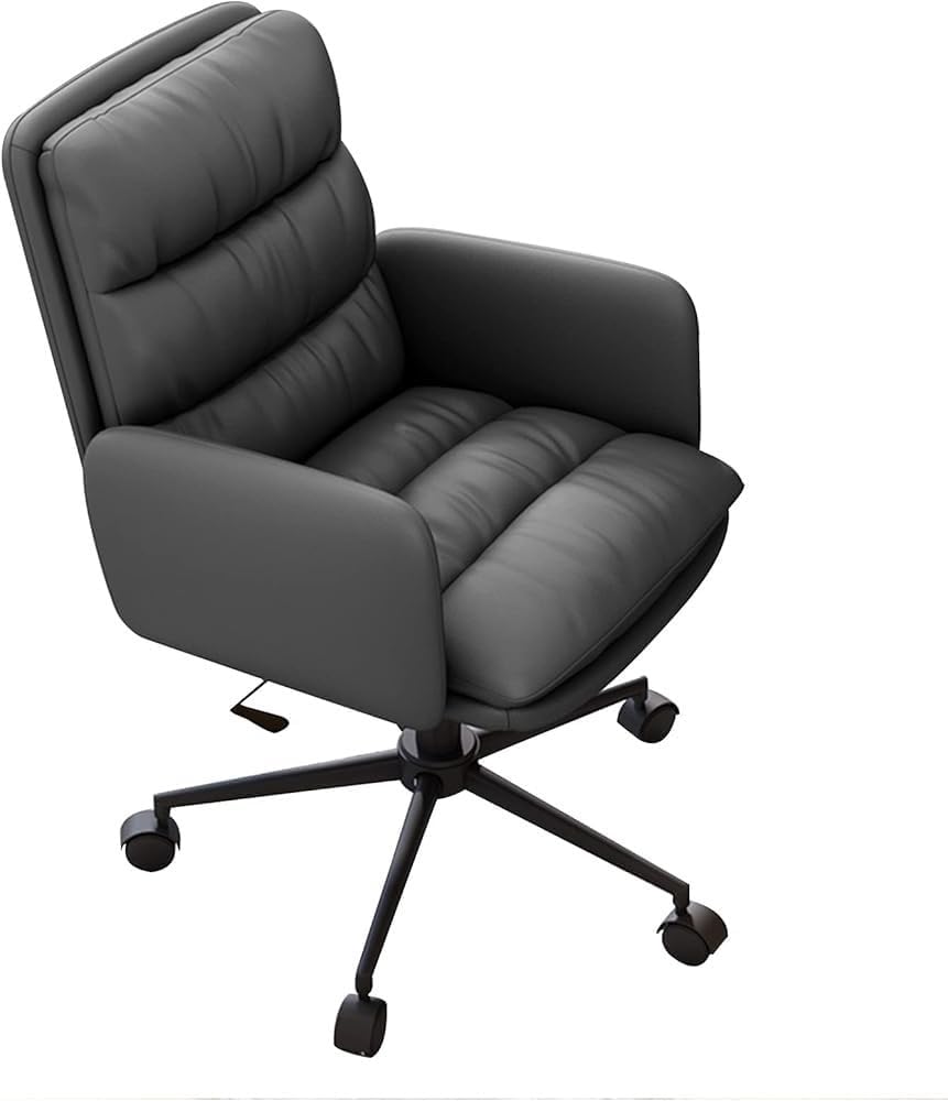 PU Leather Ergonomic Office Chair, Orange