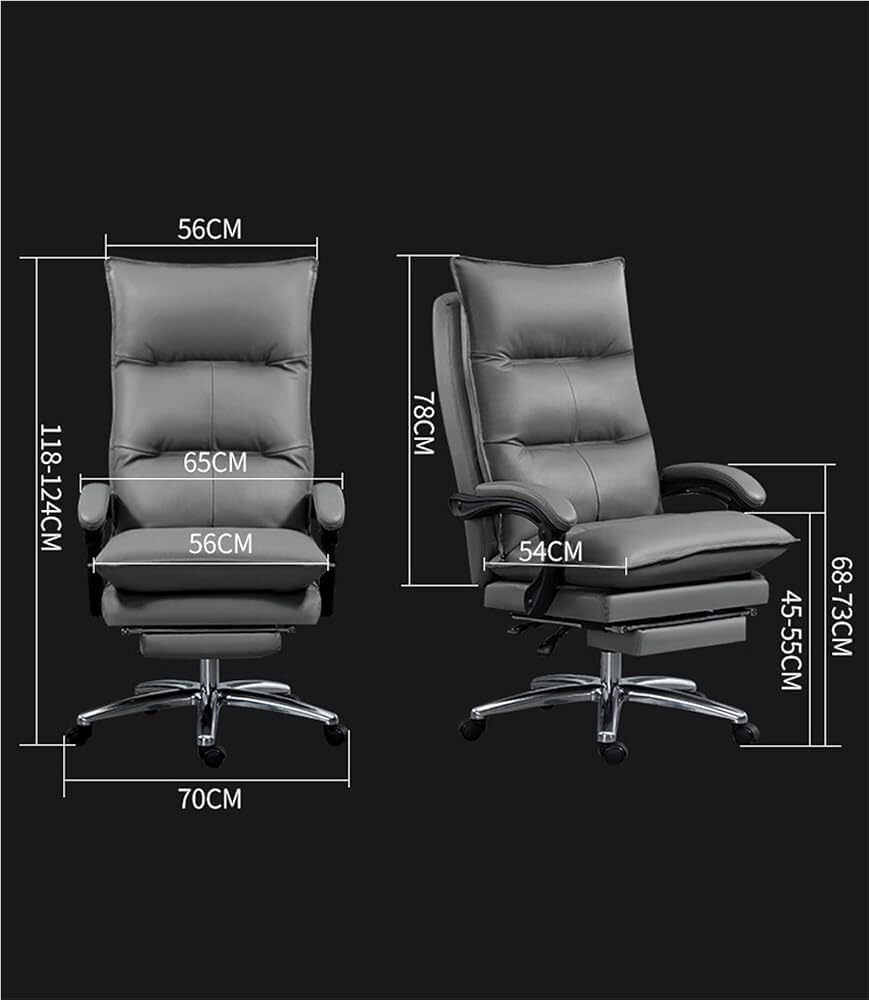 High Back Executive PU Leather Office Chair, Coffee