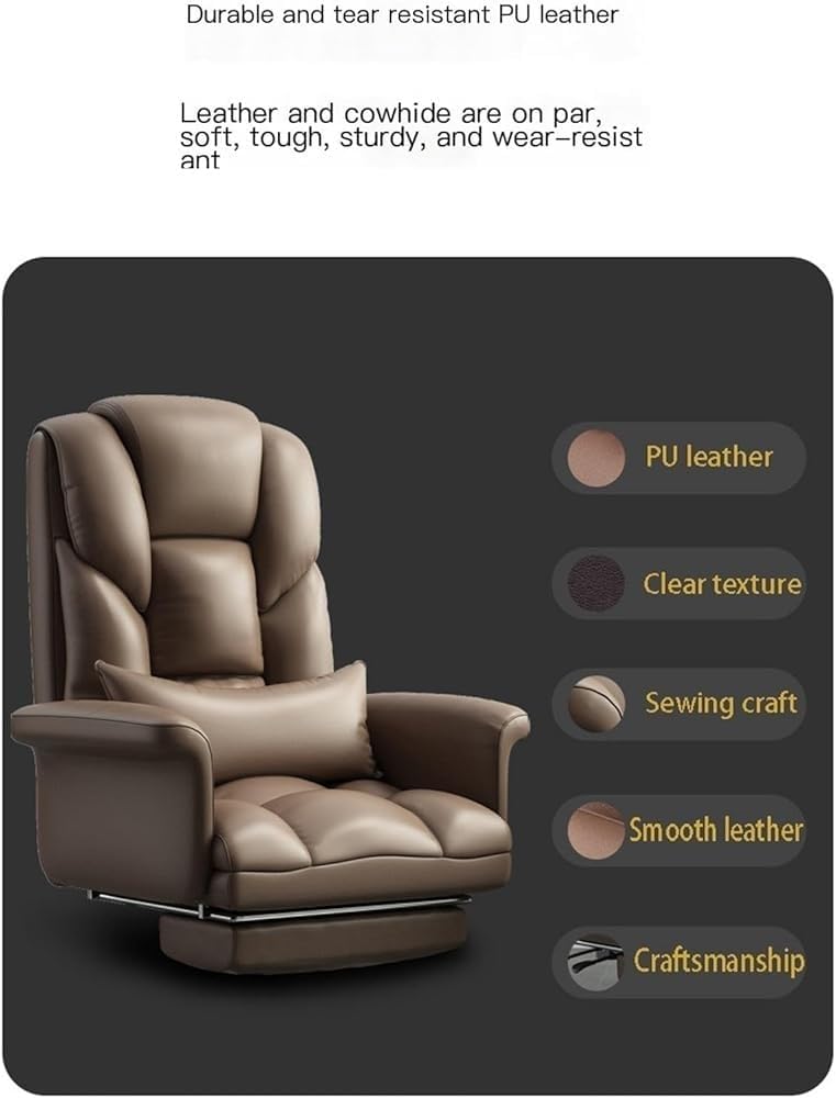 Reclining Executive Office Chair, Gray