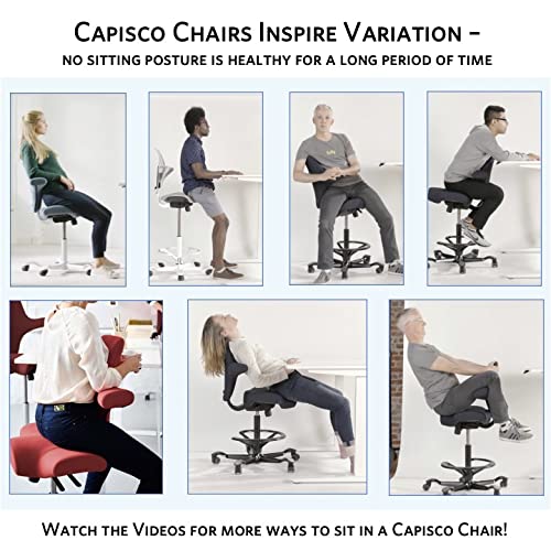 HAG Capisco Adjustable Desk Chair, Chestnut Brown