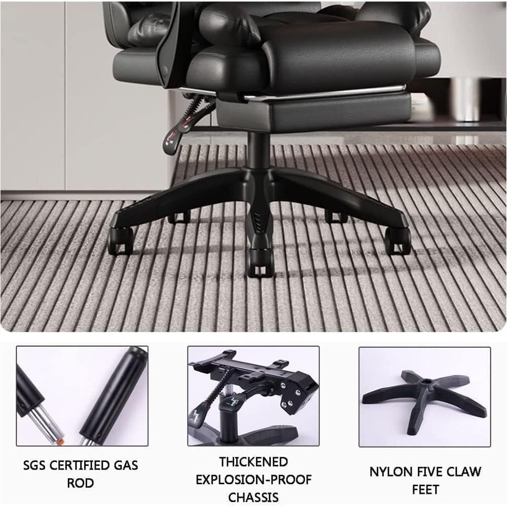 PU Leather Executive Office Chair, Brown