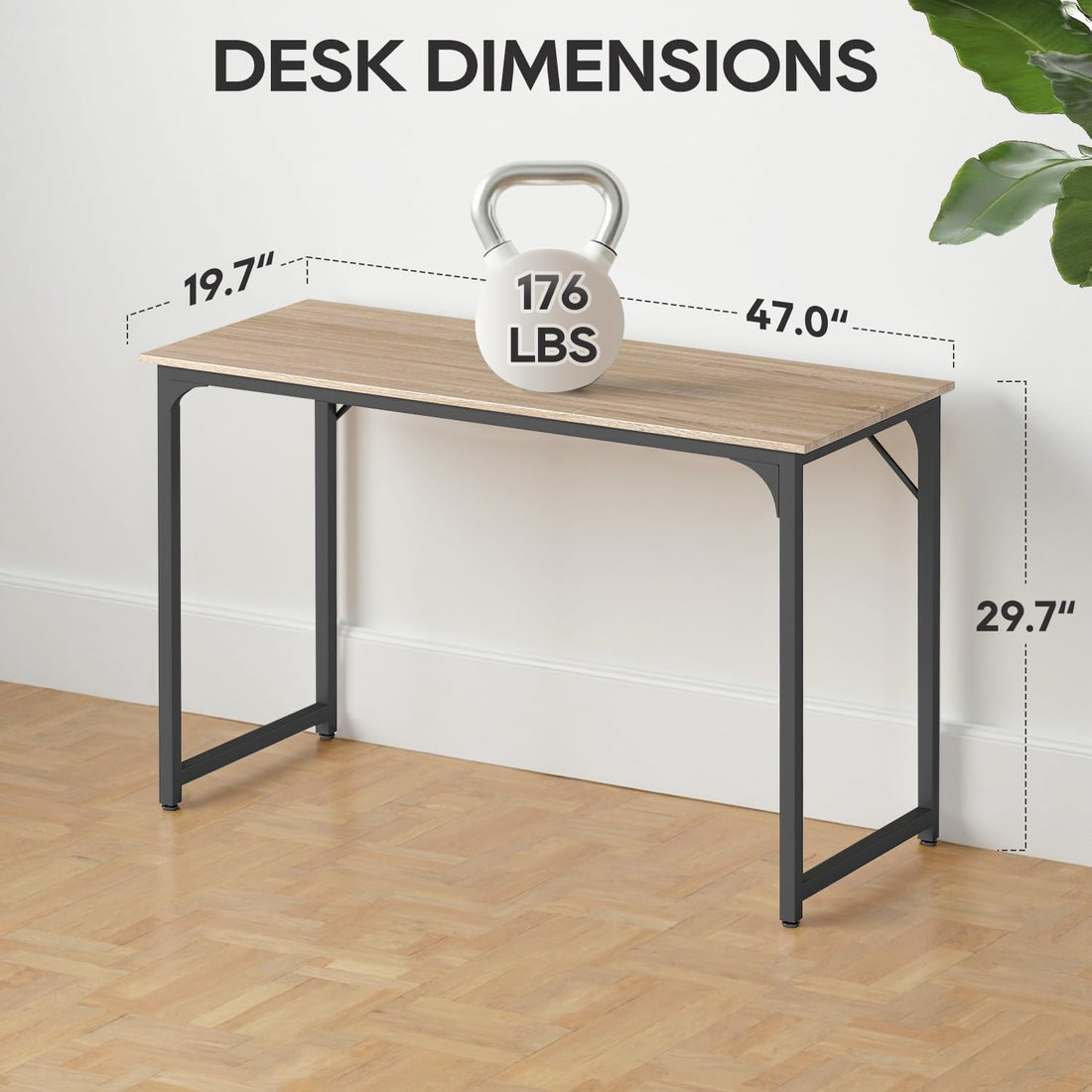 BestOffice 32" Modern Computer Desk, Black