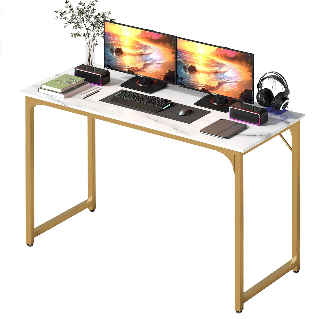 BestOffice 32" Modern Computer Desk, Black