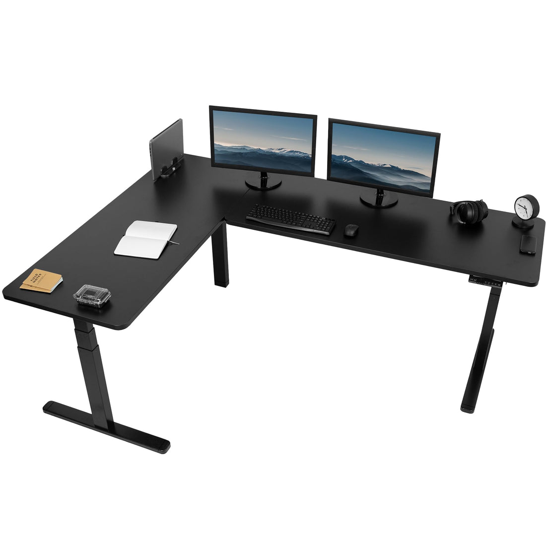 VIVO 83"x60" L-Shaped Electric Height Adjustable Desk