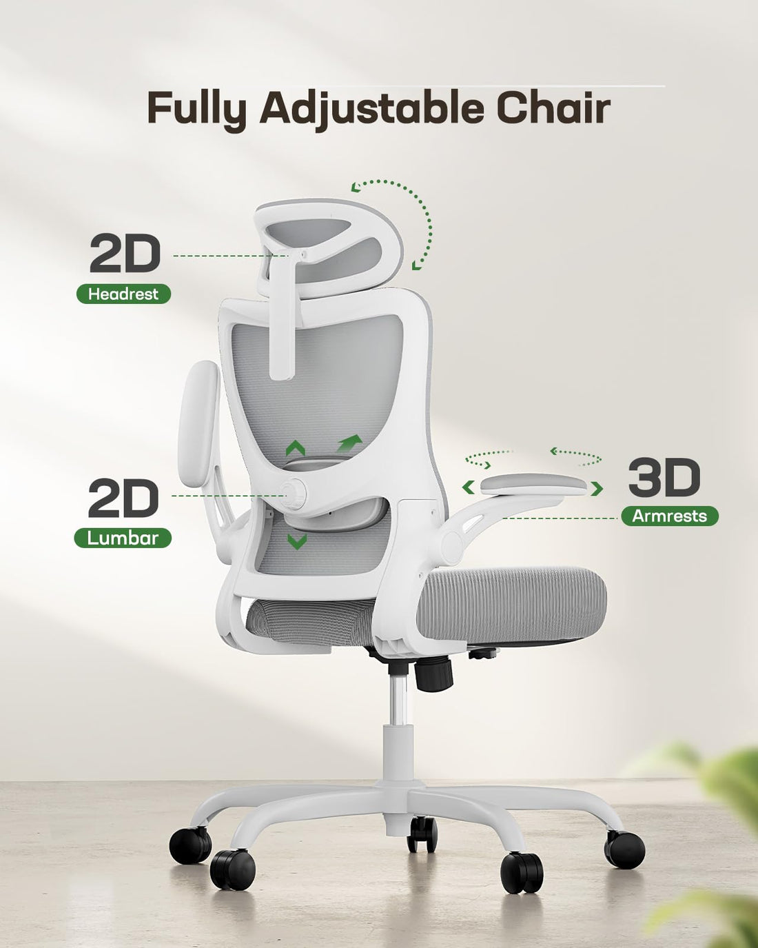 Marsail Ergonomic Office Chair, Mesh