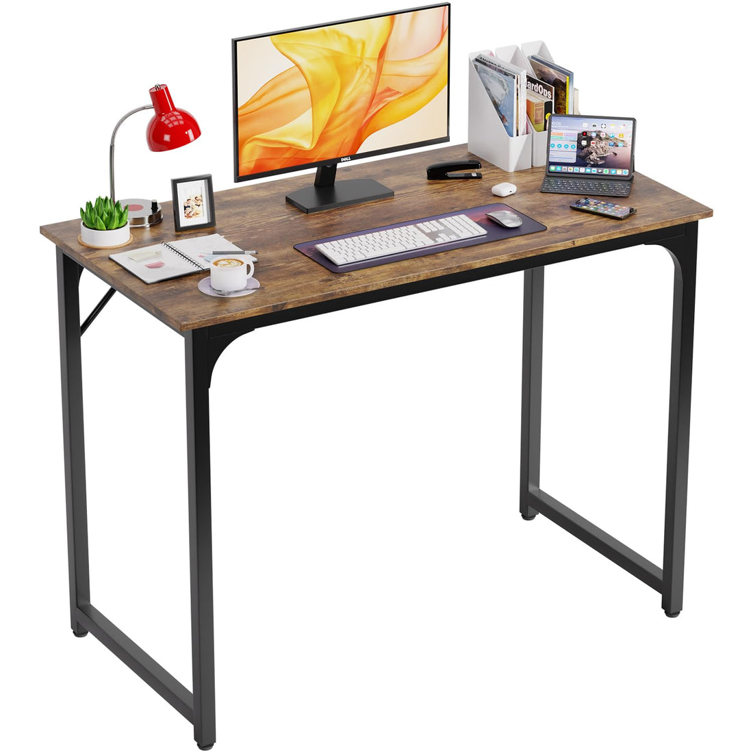 PayLessHere 32" Black Computer Desk with Metal Frame