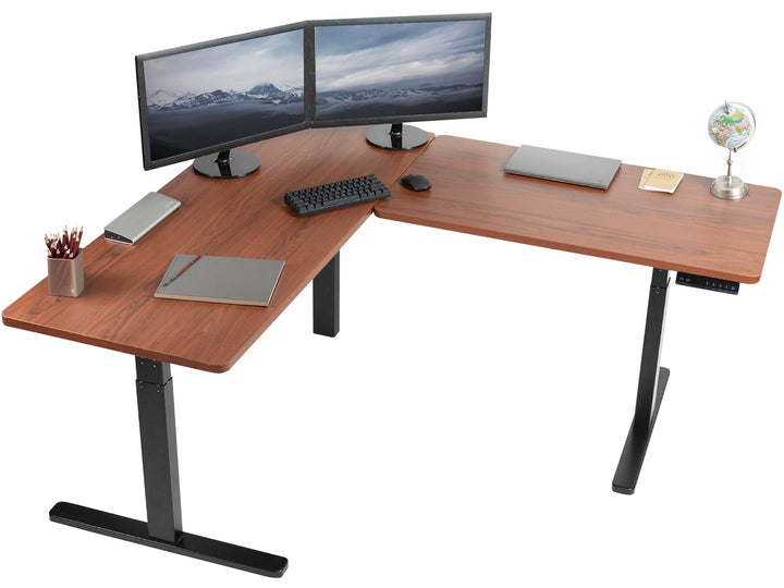VIVO 83"x60" L-Shaped Electric Height Adjustable Desk