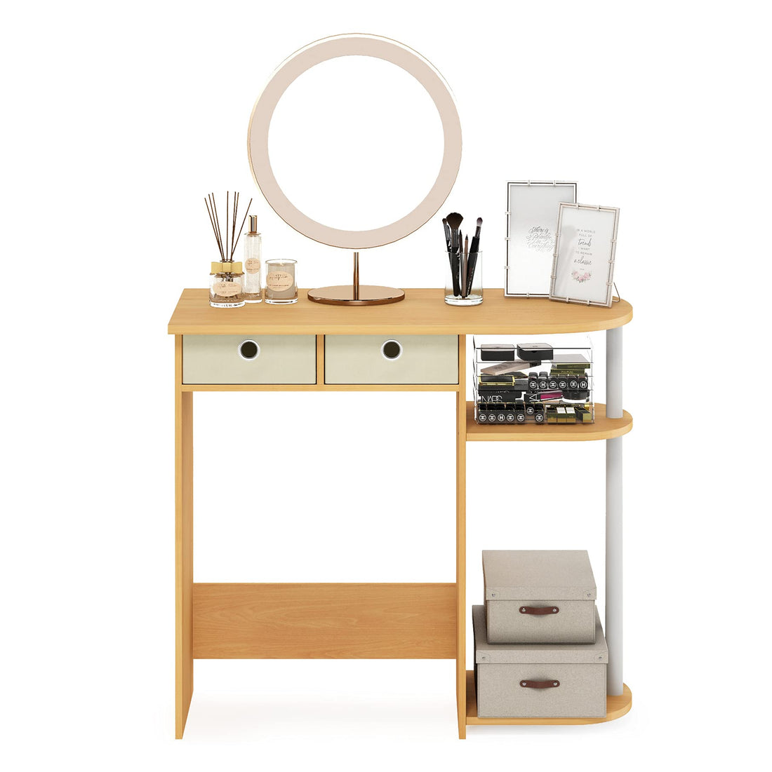 FURINNO Simplistic Study Table, Light Blue
