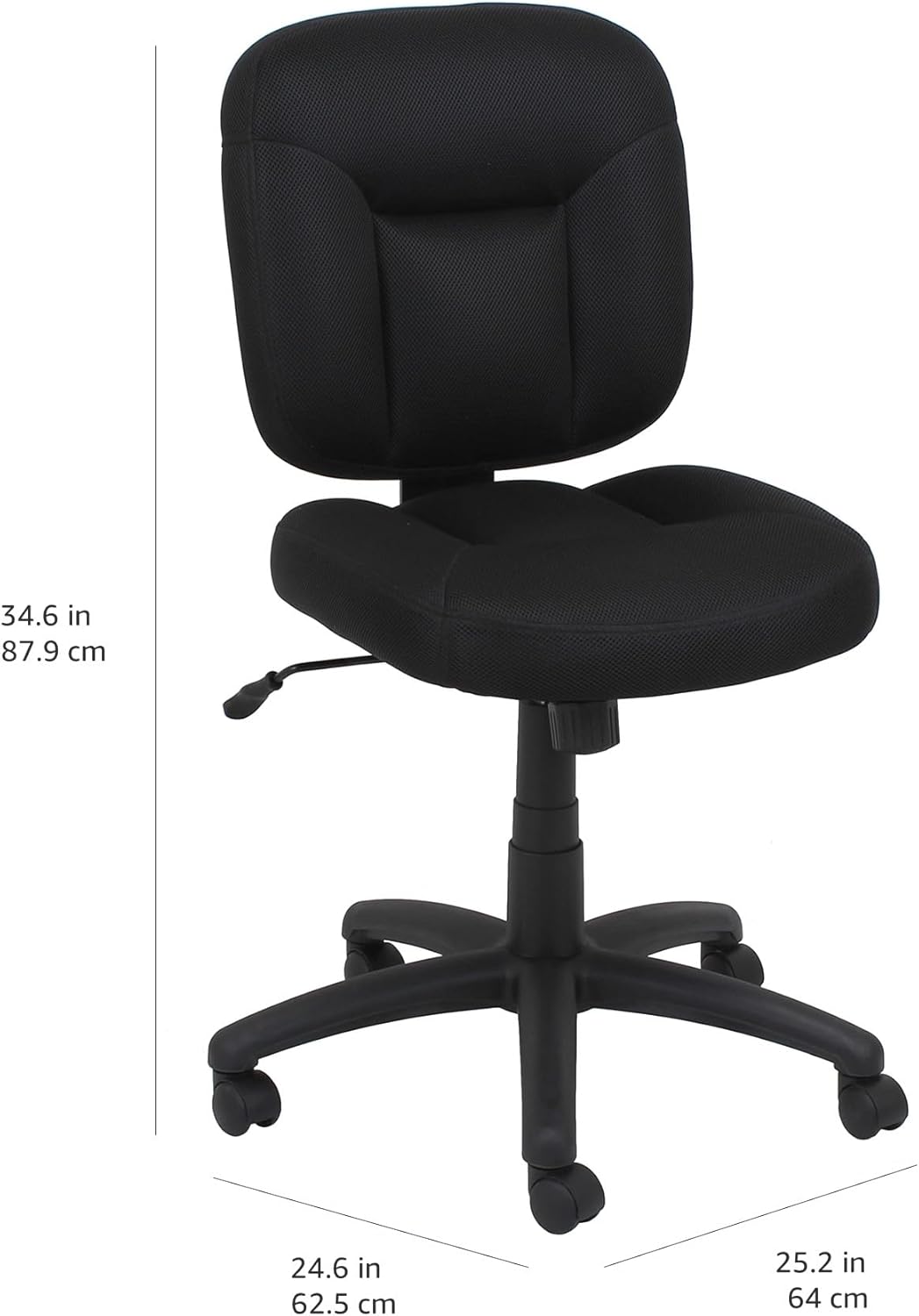 Amazon Basics Low-Back Office Chair, Black