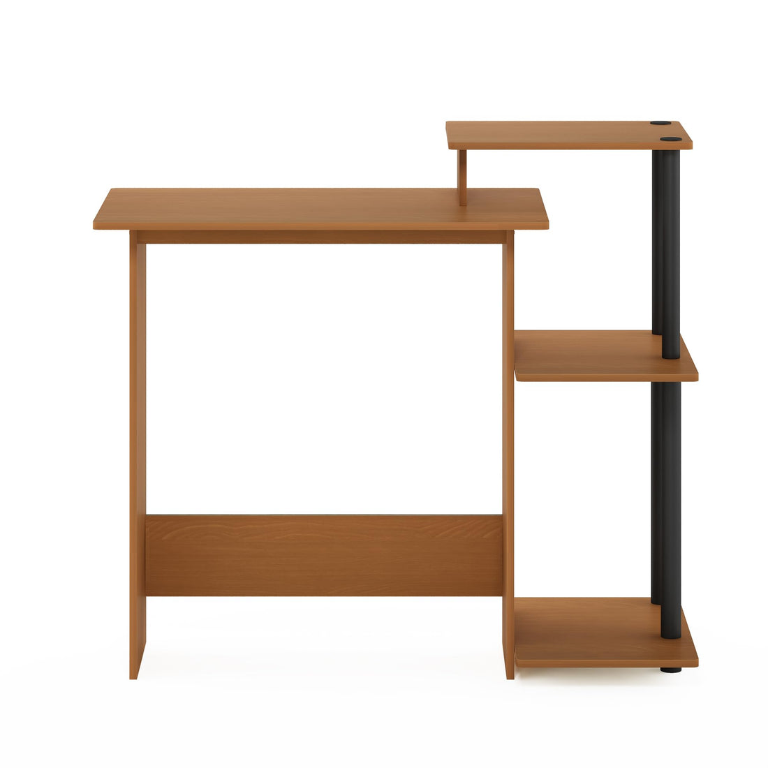 Furinno Compact Computer Desk, Walnut/Black