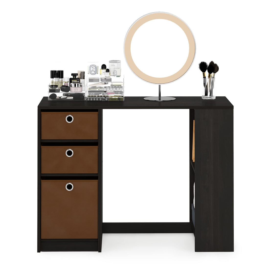 Furinno Econ Computer Desk – Light Cherry/Black