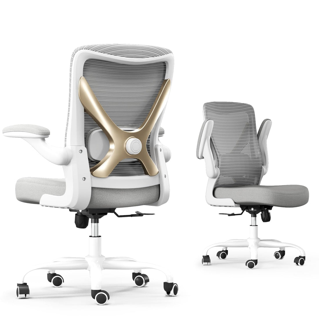 Ergonomic Office Chair, Grey Gold