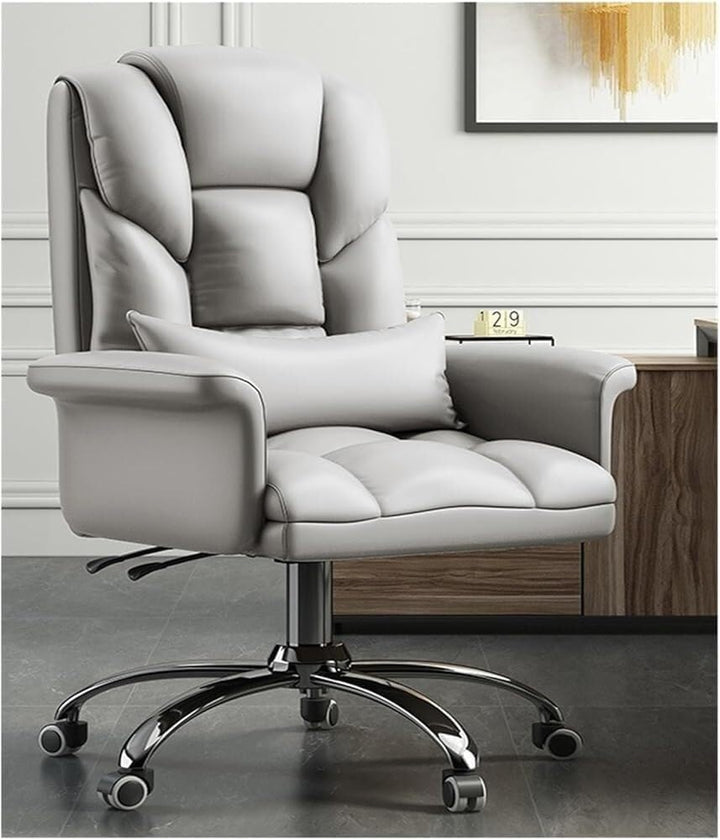 Reclining Executive Office Chair, Gray