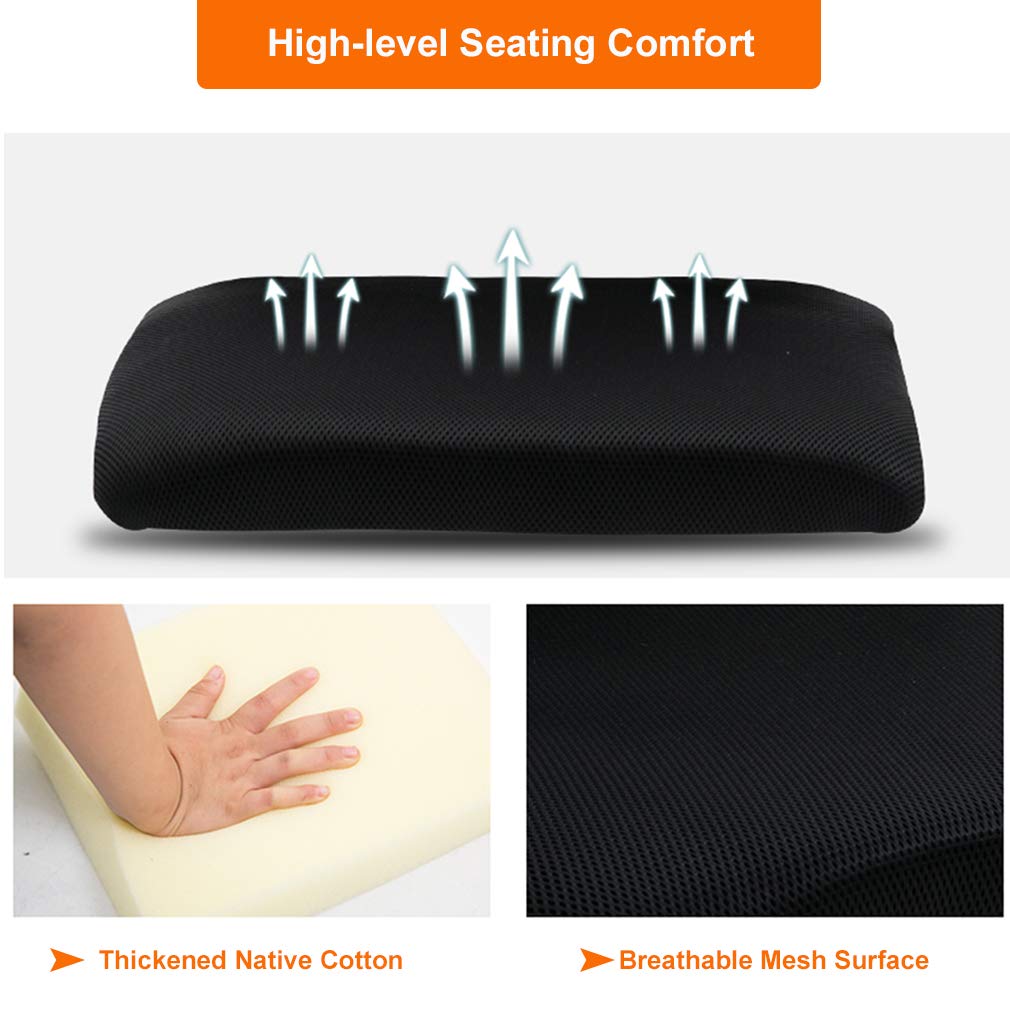 BestOffice Ergonomic Mid-Back Office Chair, Black