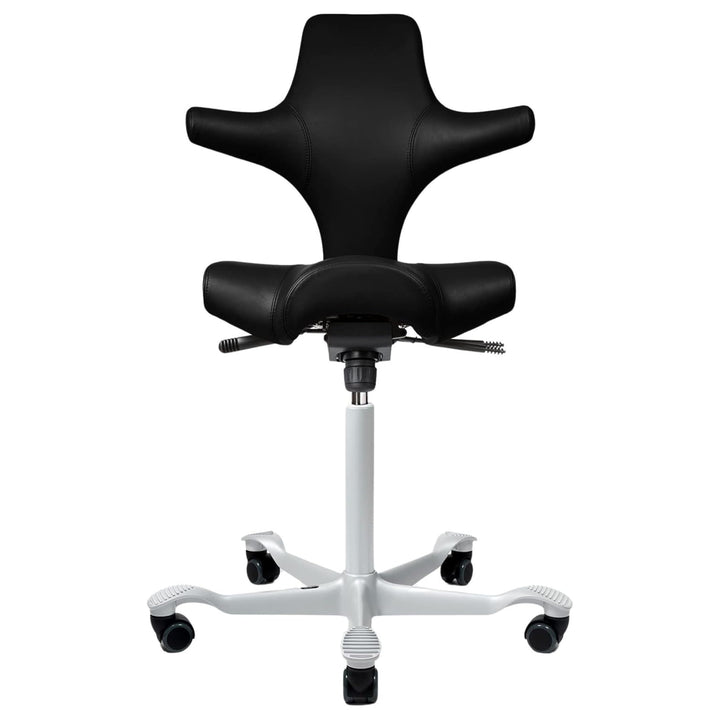 HAG Capisco Adjustable Desk Chair, Tan Brown Leather