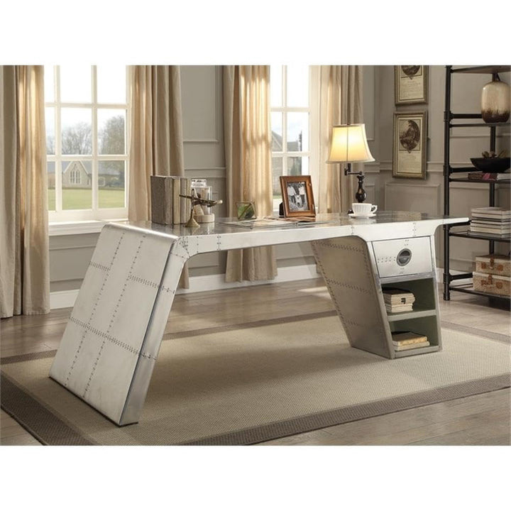 Acme Brancaster Industrial Aluminum Writing Desk