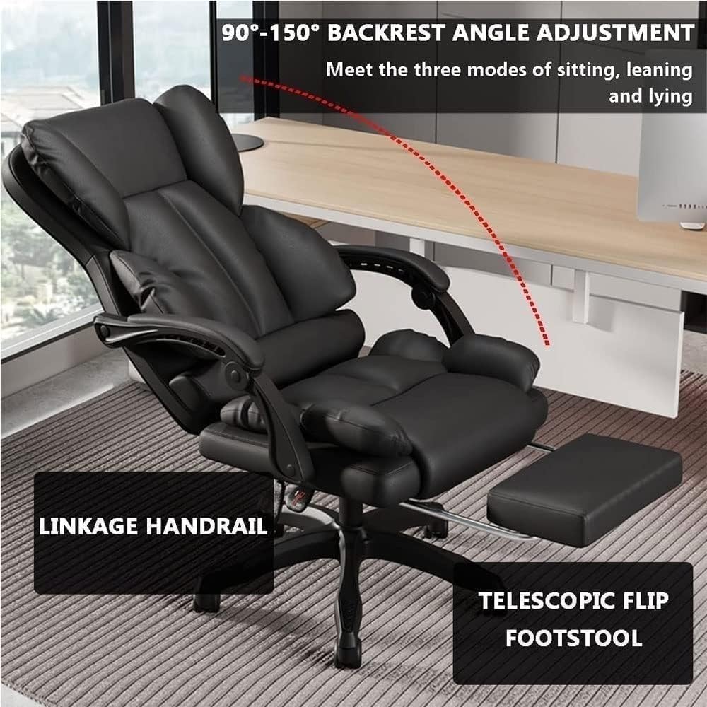 PU Leather Executive Office Chair, Brown