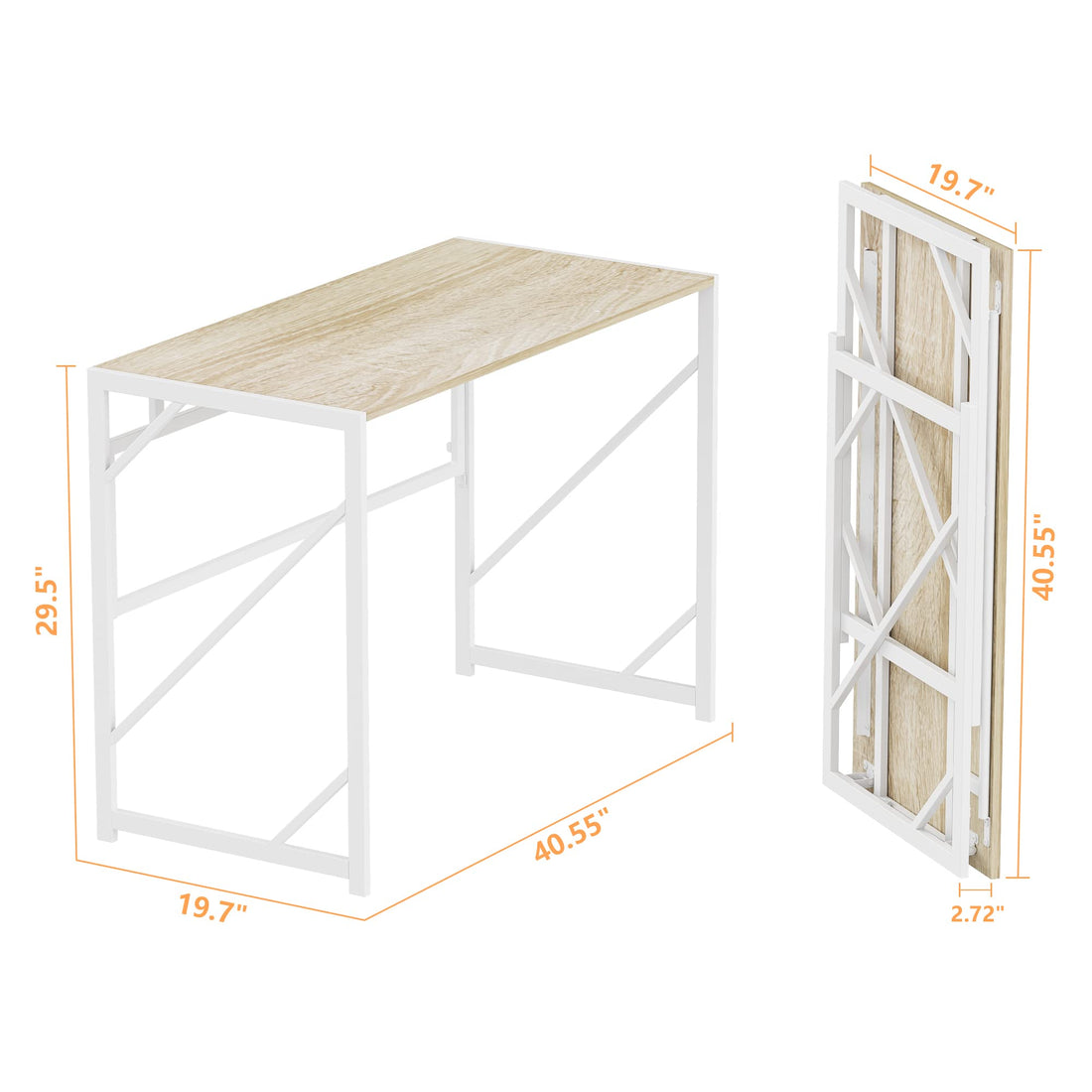 Elephance Folding Computer Desk for Home Office