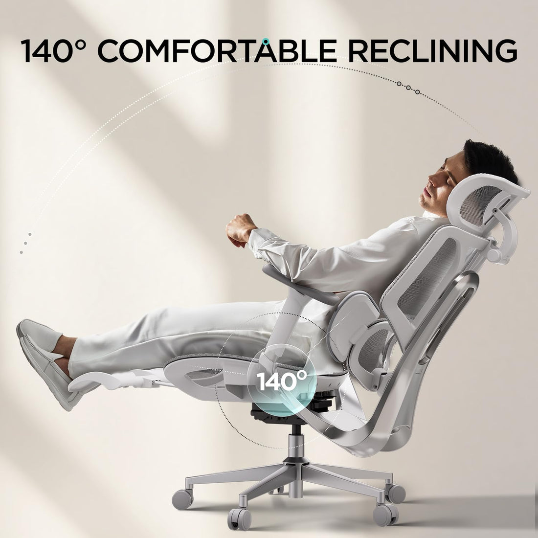 Hbada E3 Air Ergonomic Office Chair, Grey