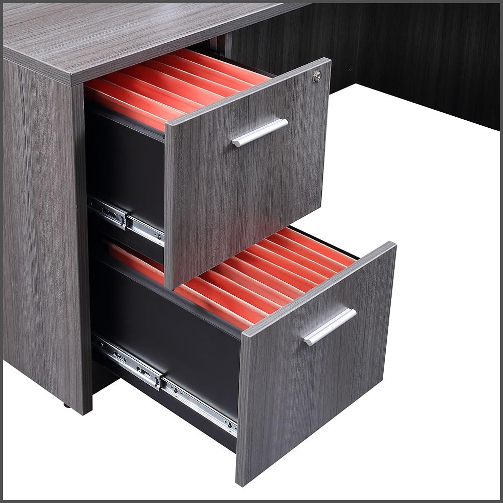 NBF 71" Reversible L-Shaped Executive Desk