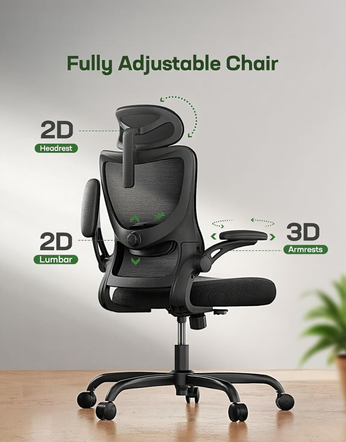 Marsail Ergonomic Office Chair, Mesh
