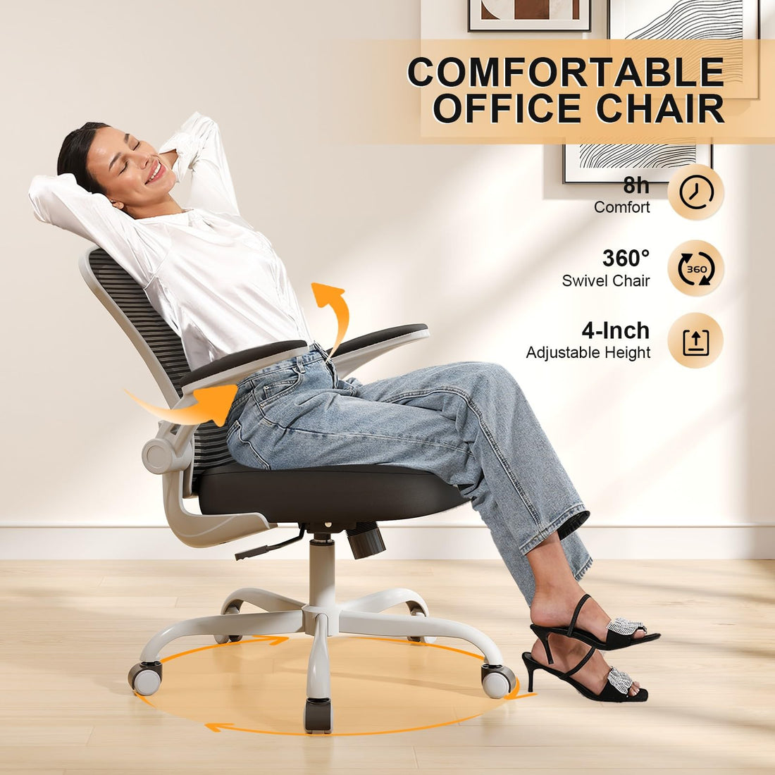 High Back Mesh Office Chair, Ergonomic