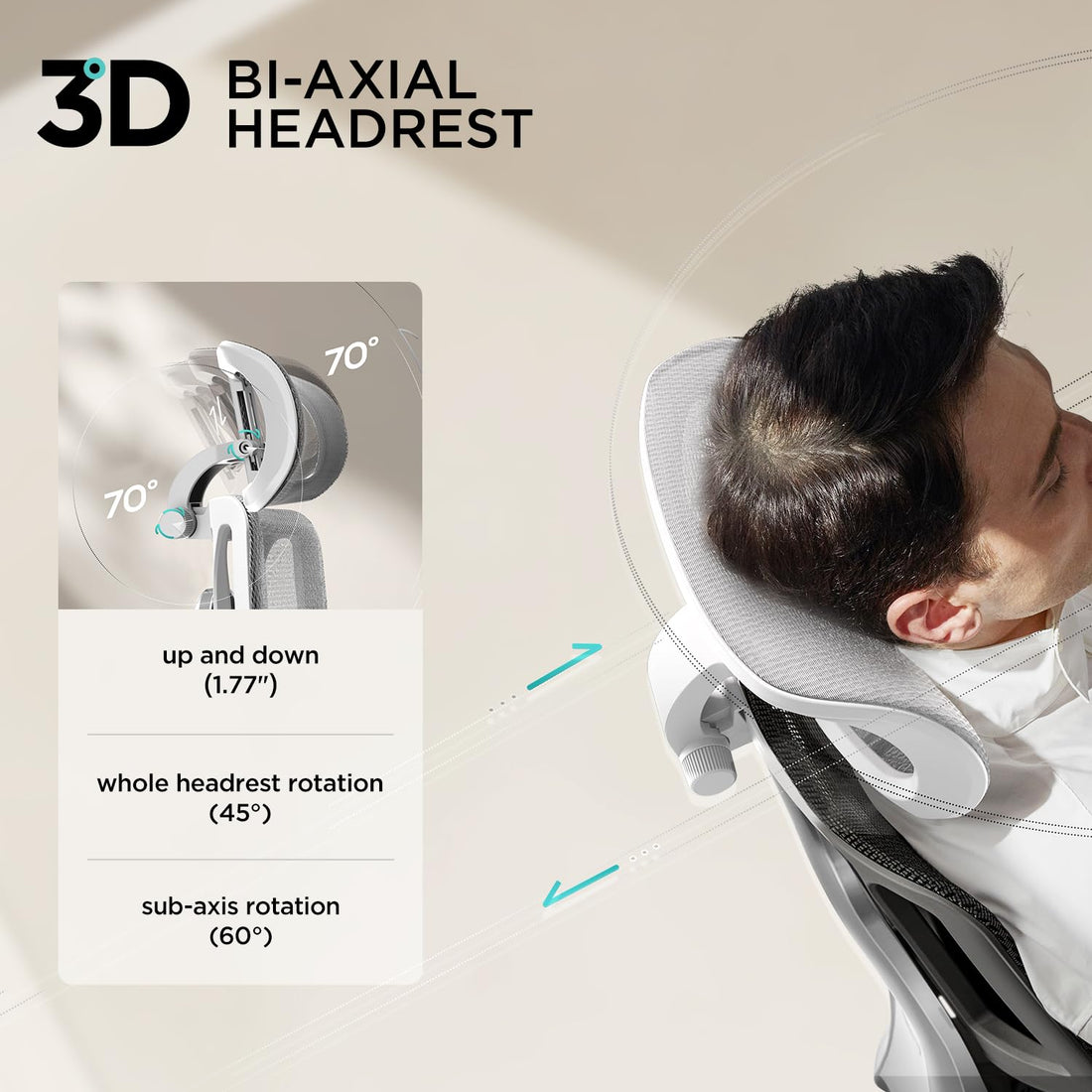 Hbada E3 Air Ergonomic Office Chair, Grey