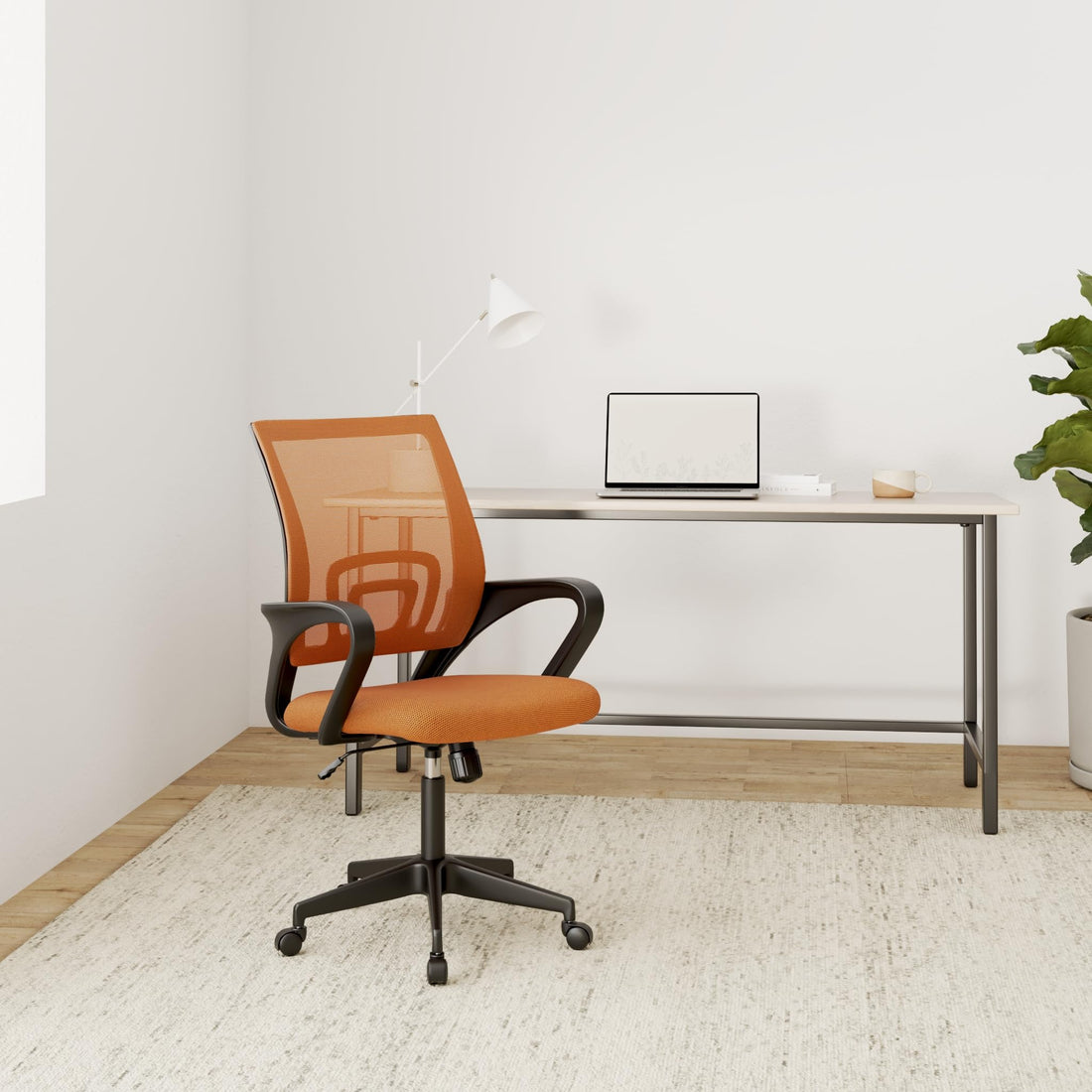 BestOffice Ergonomic Mid-Back Desk Chair – Black