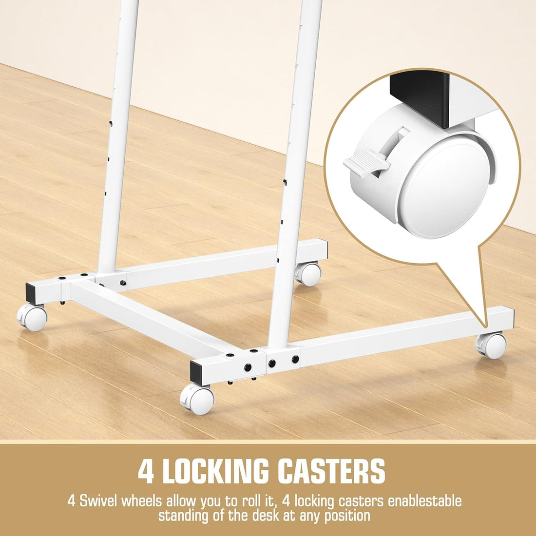 Portable Treadmill Desk with Wheels