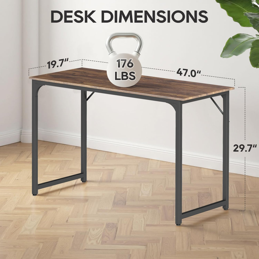 BestOffice 32" Modern Computer Desk, Black