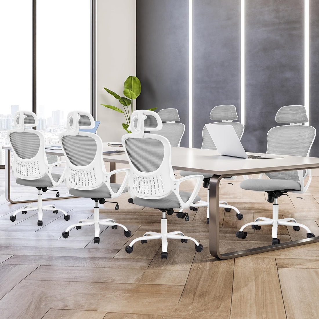 Sweetcrispy Ergonomic Mesh Office Chair, Black