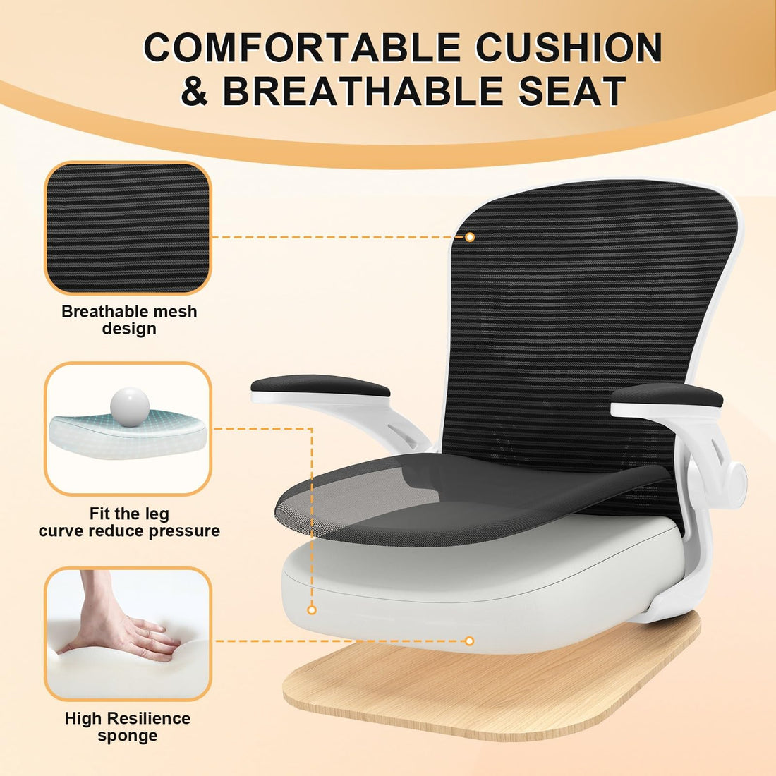 High Back Mesh Office Chair, Ergonomic