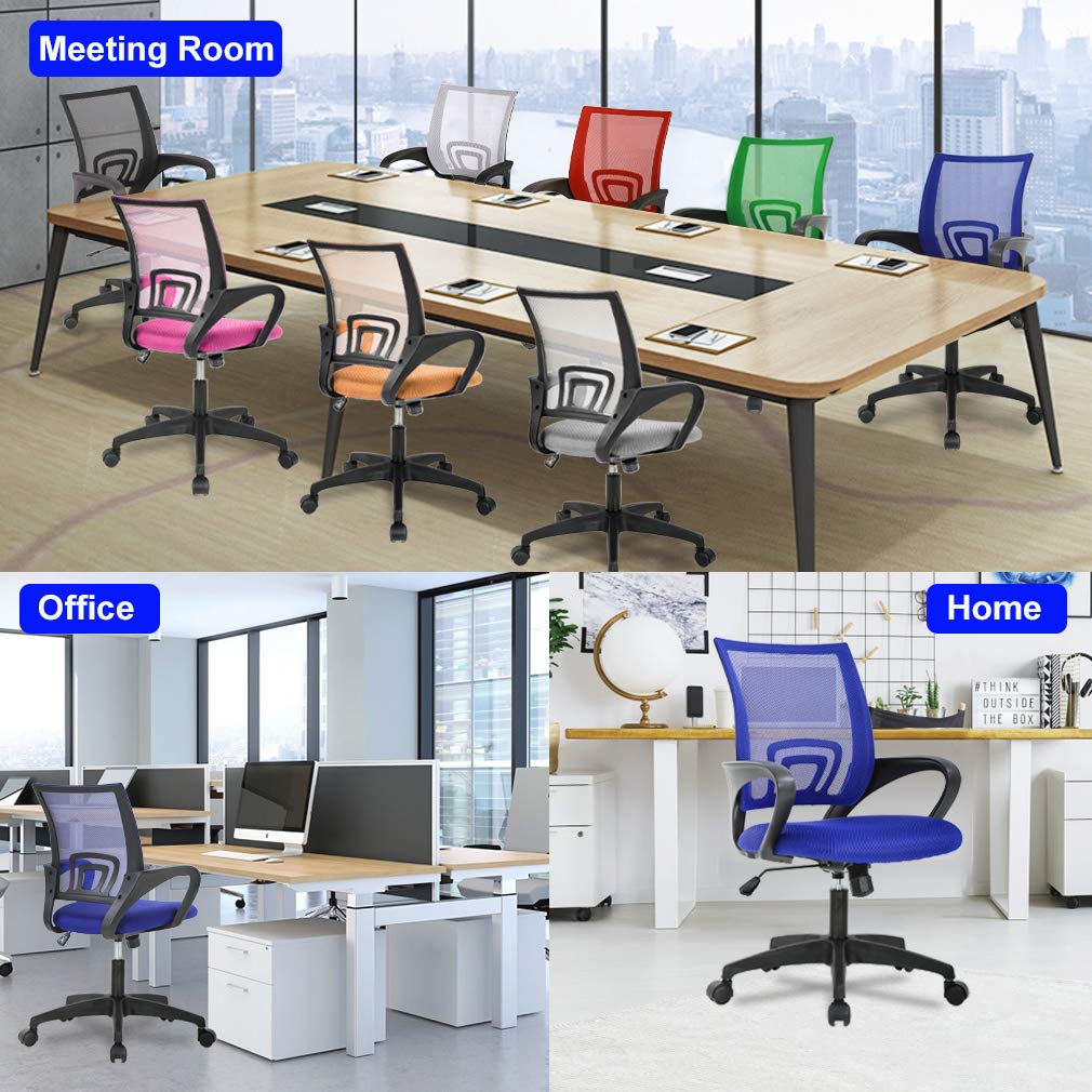 BestOffice Ergonomic Mid-Back Desk Chair – Black