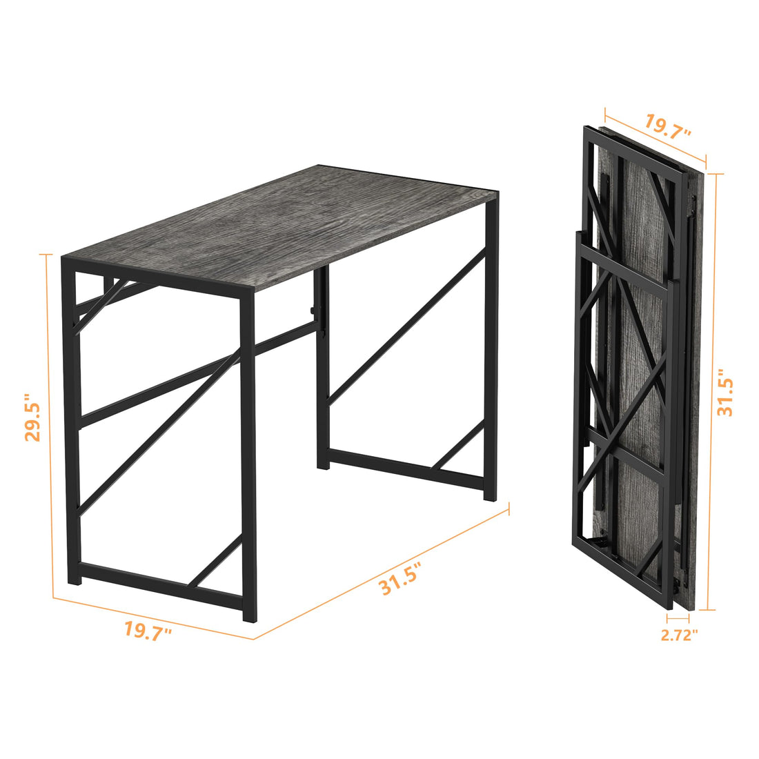 Elephance Folding Computer Desk for Home Office
