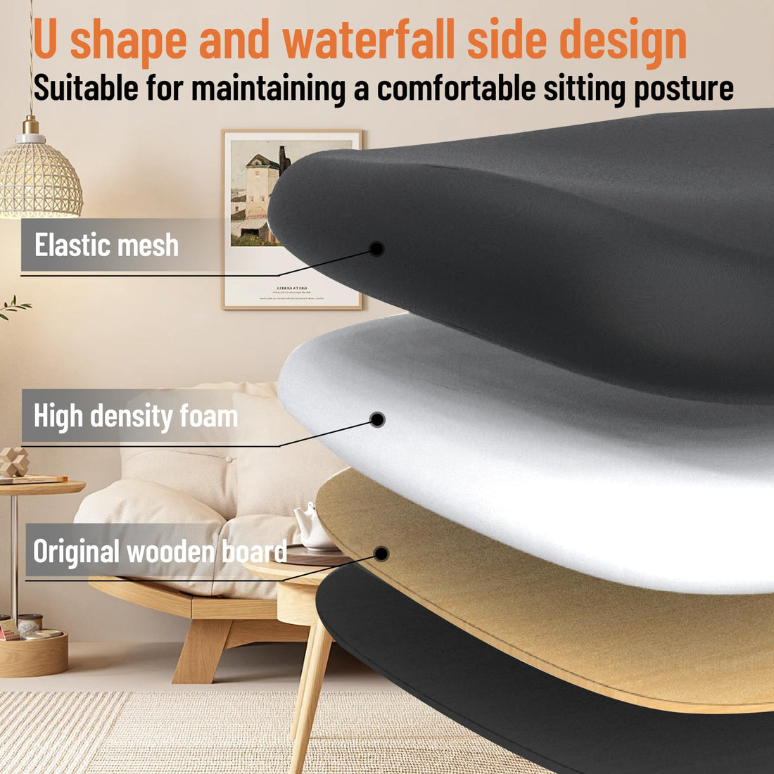 Ergonomic Mesh Office Chair, Black