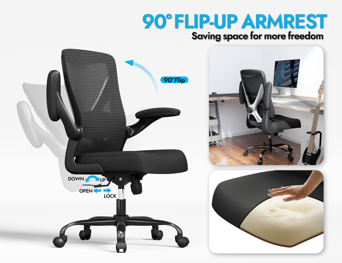 Ergonomic Office Chair, Grey Gold