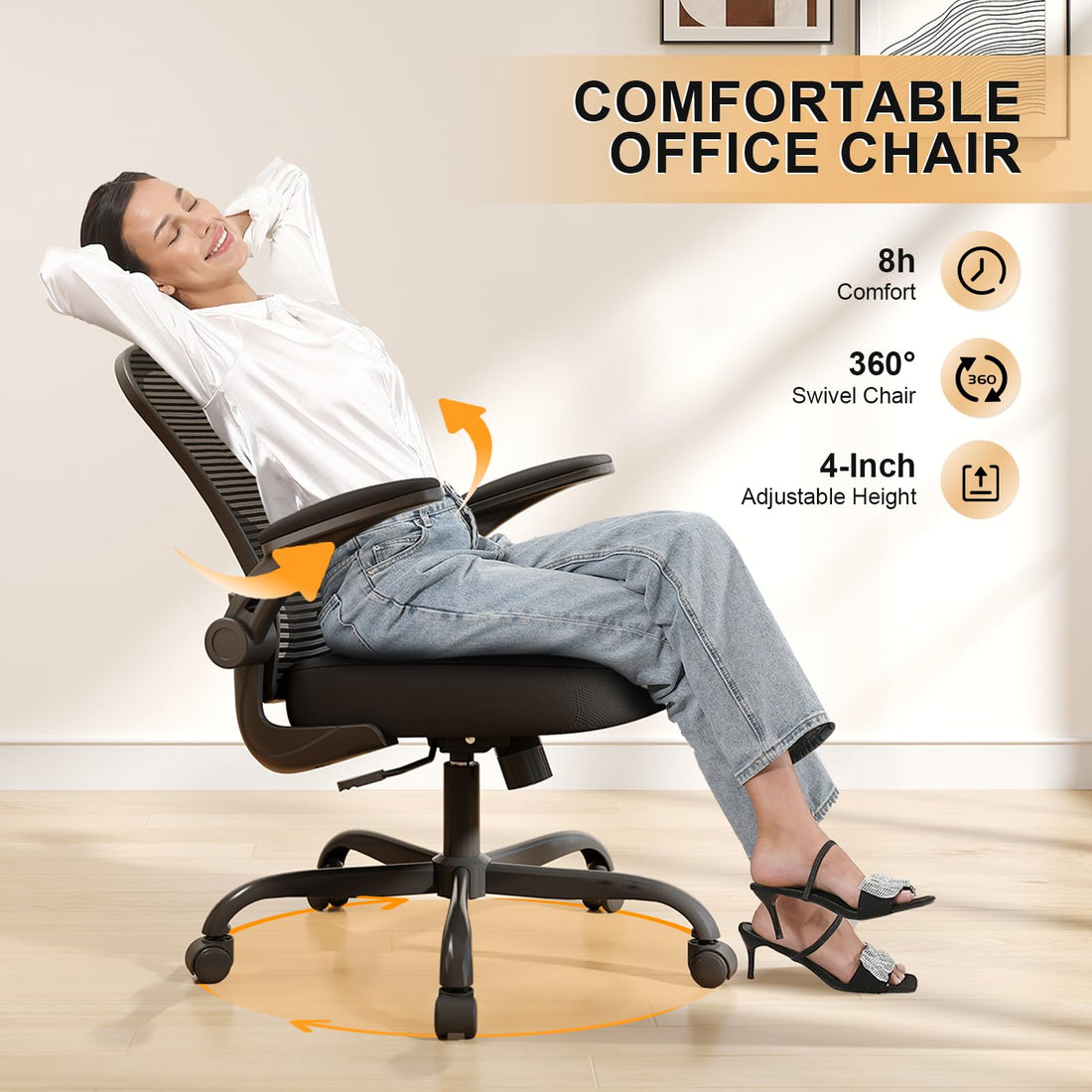 High Back Mesh Office Chair, Ergonomic
