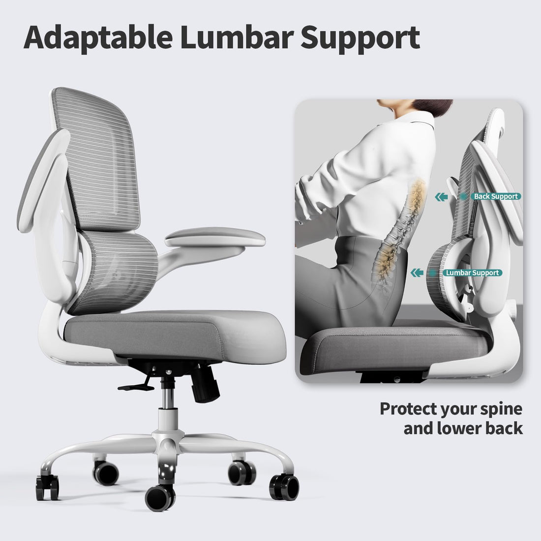 TRALT Ergonomic Mesh Office Chair, Black